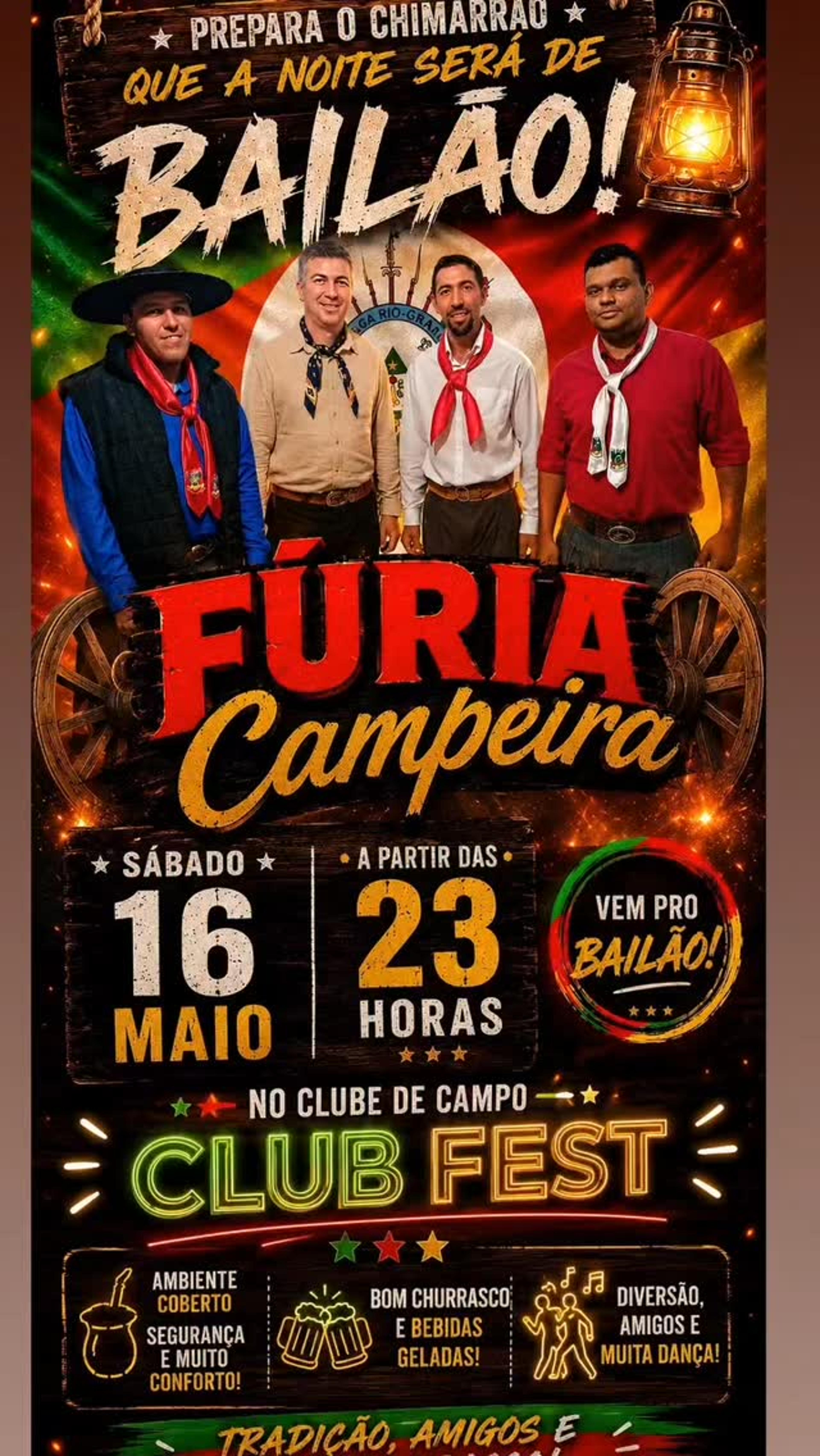 Bailão com Fúria Campeira