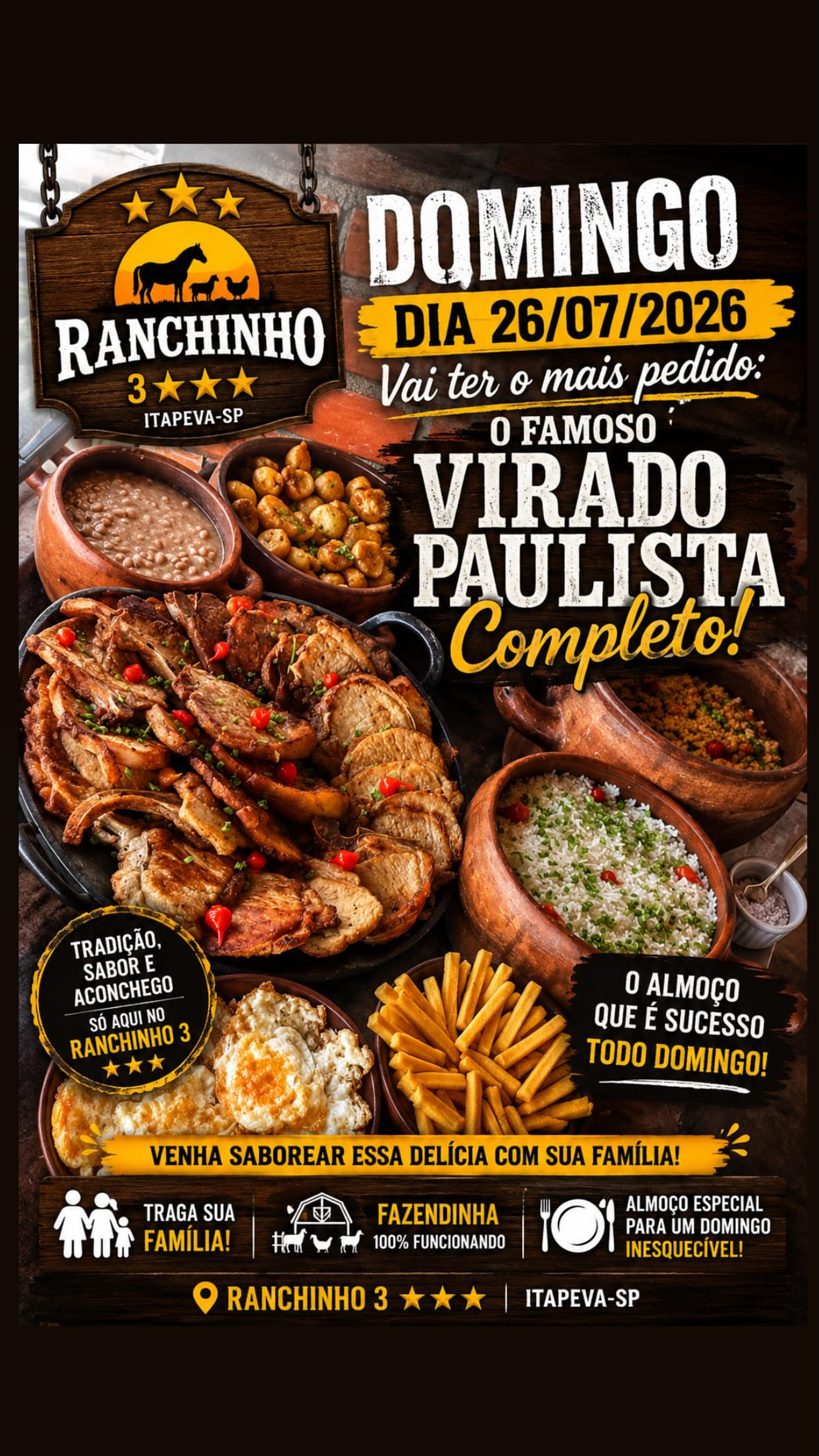 Almoço Especial - Virado Paulista