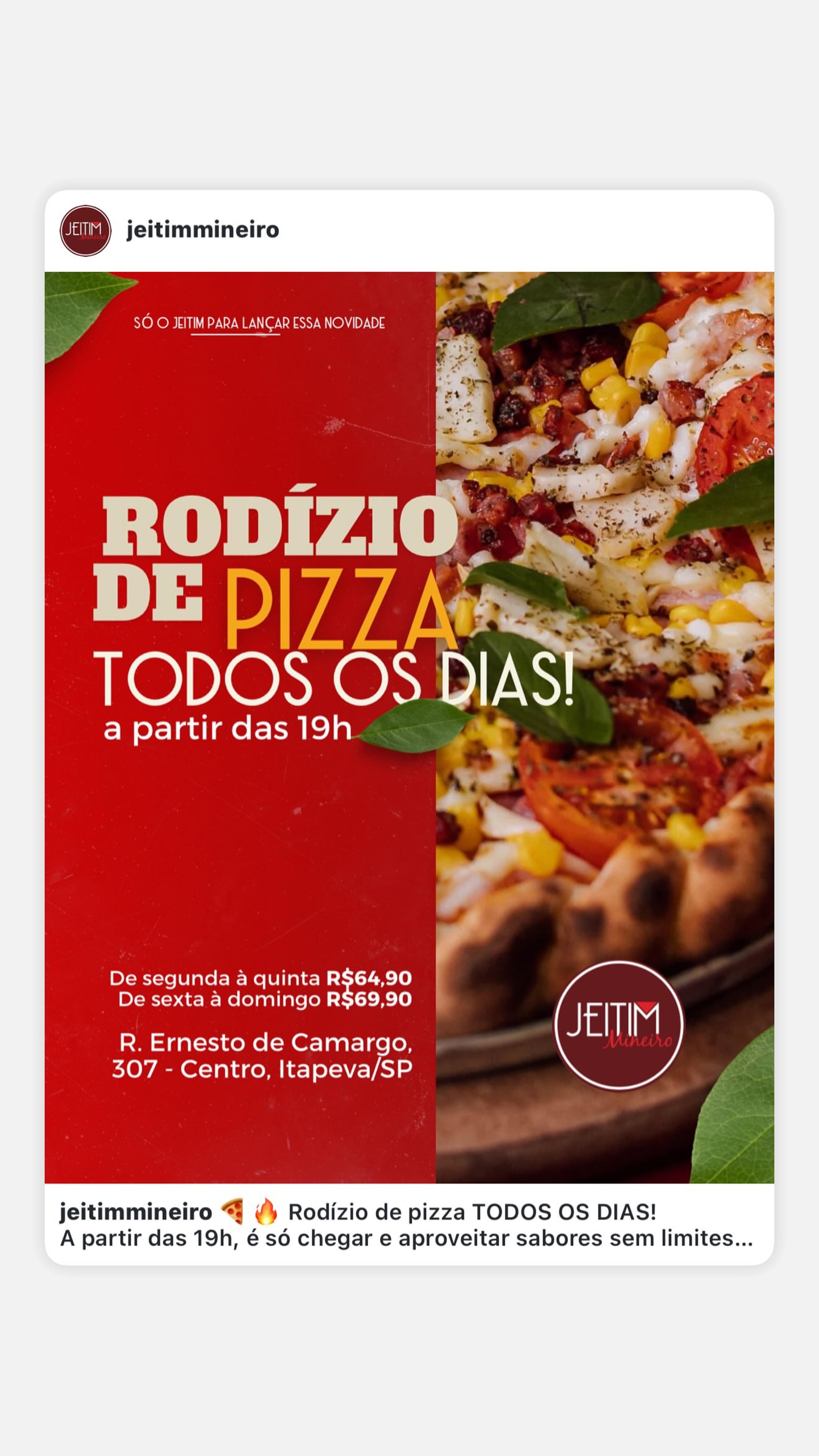 Rodízio de Pizza
