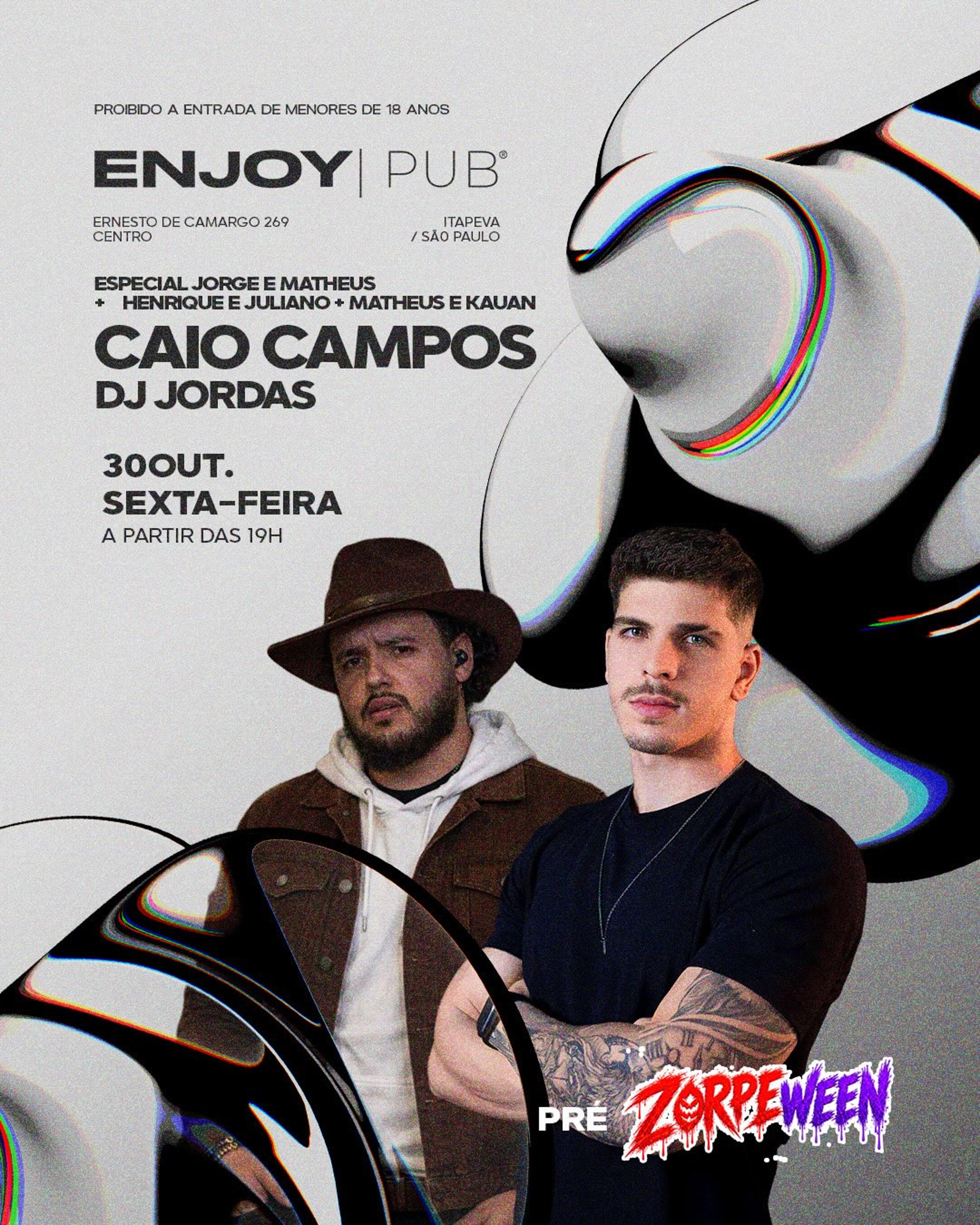 Agenda do fim de semana no Enjoy Pub