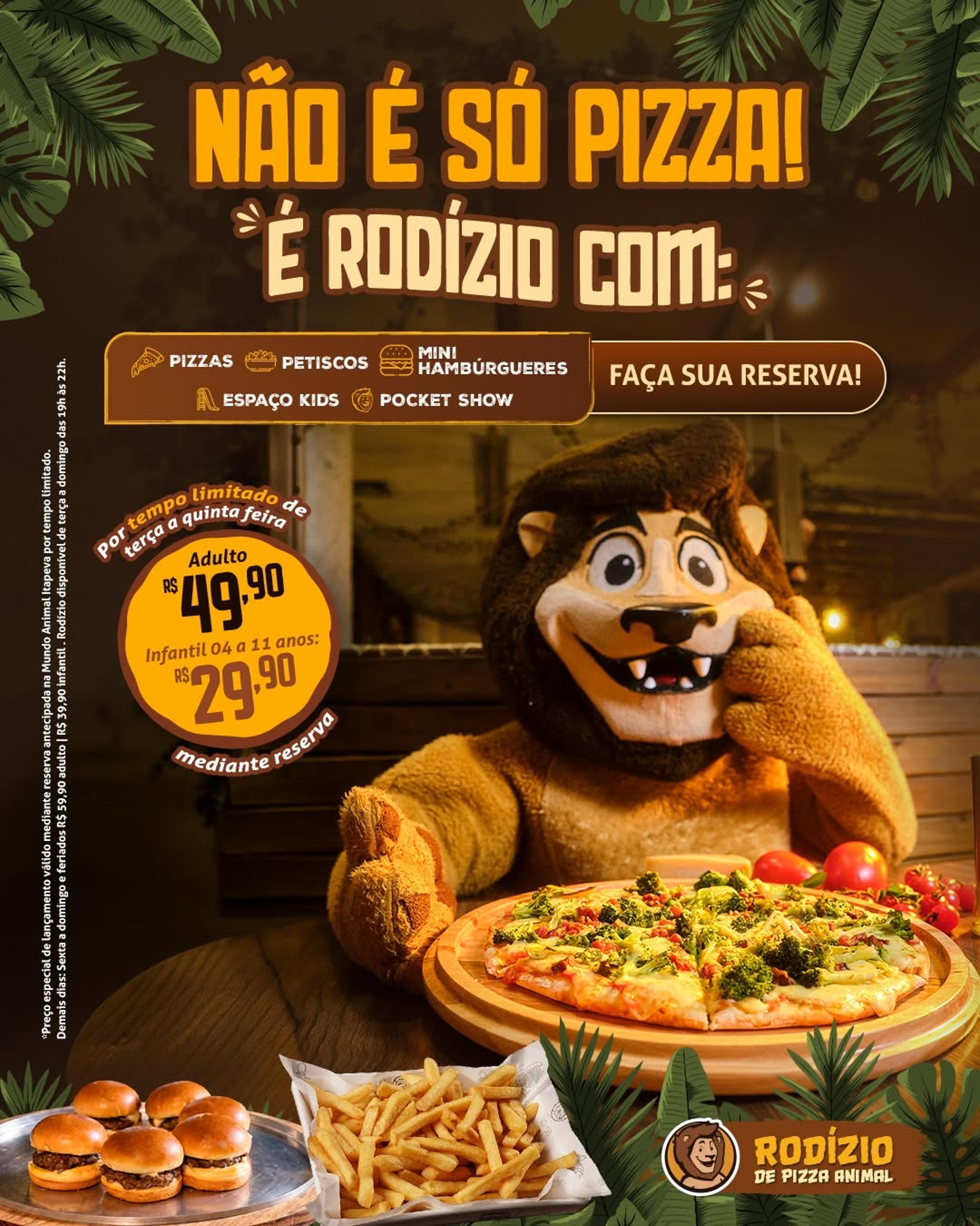 Rodízio de Pizzas e Petiscos