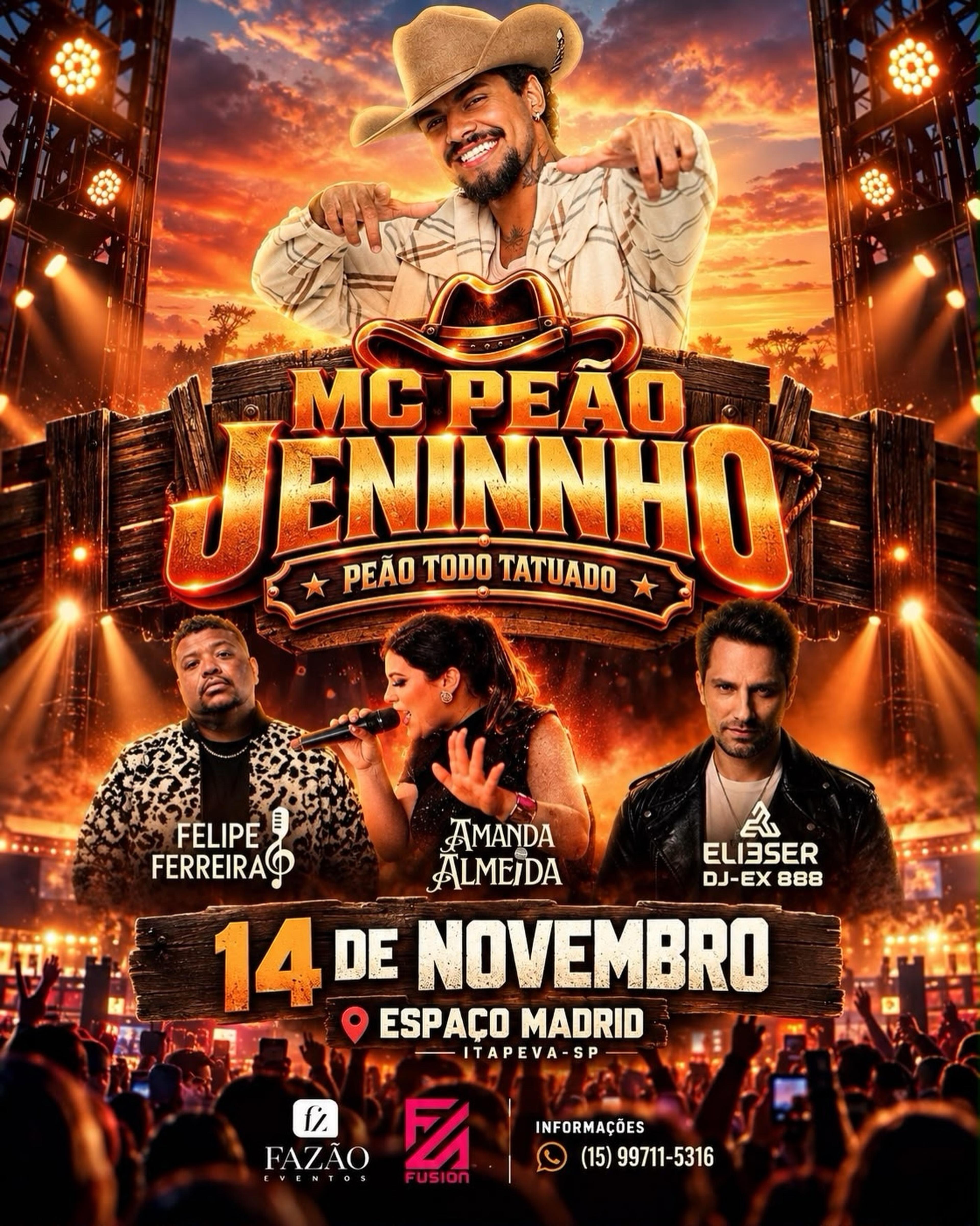 Show com MC Peão Jeninnho