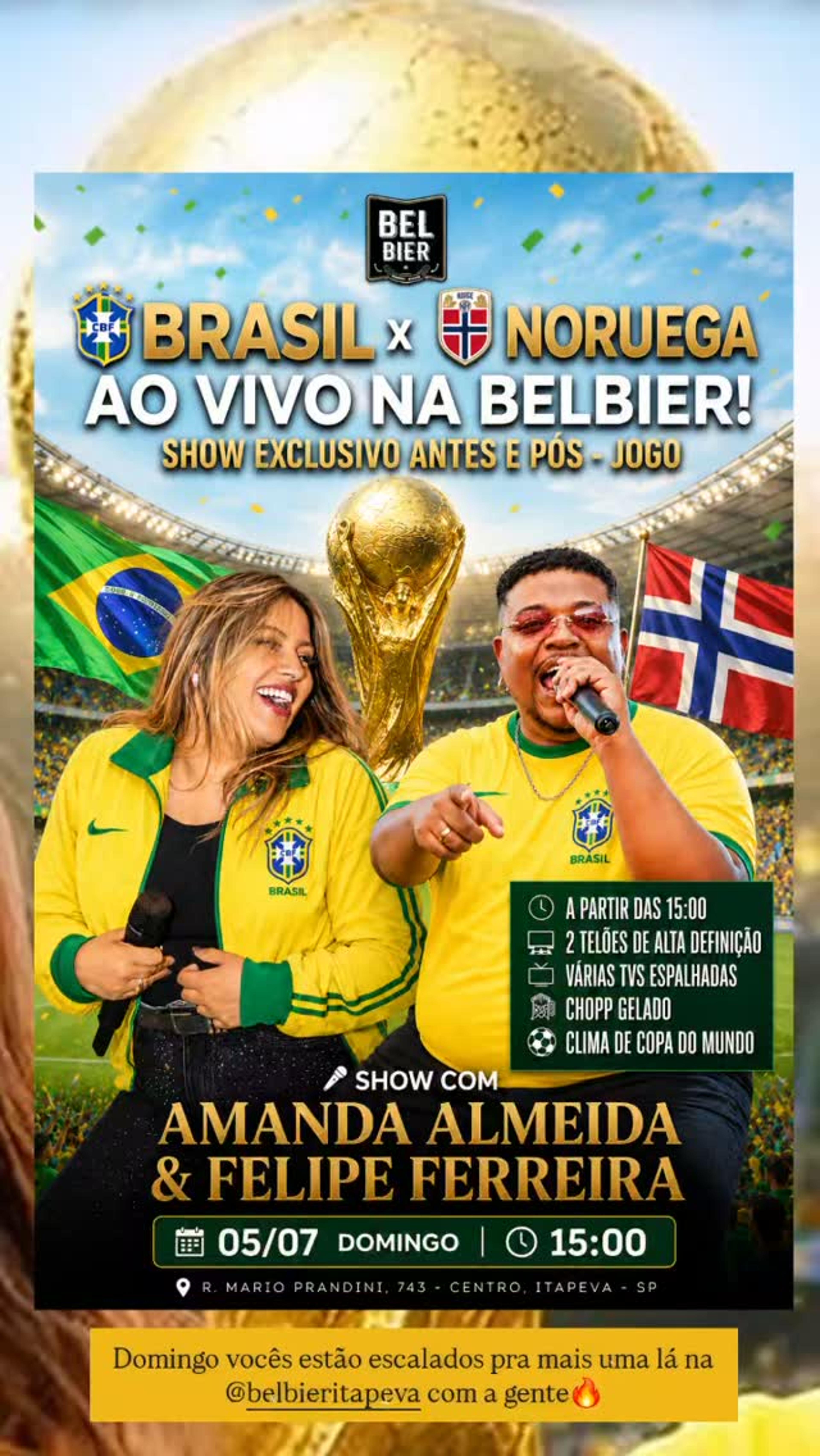 Show Brasil x Noruega