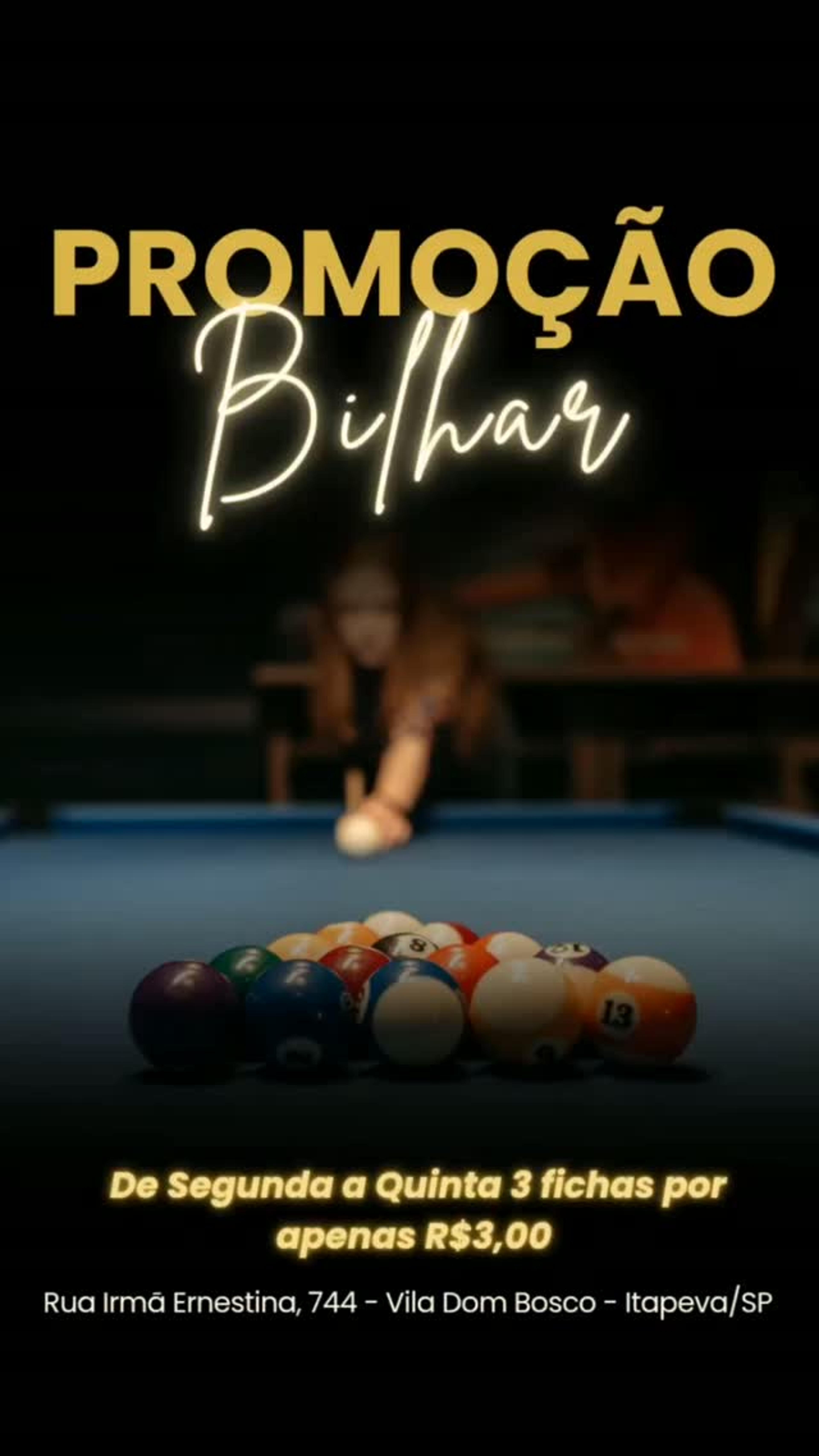 Promoção Bilhar