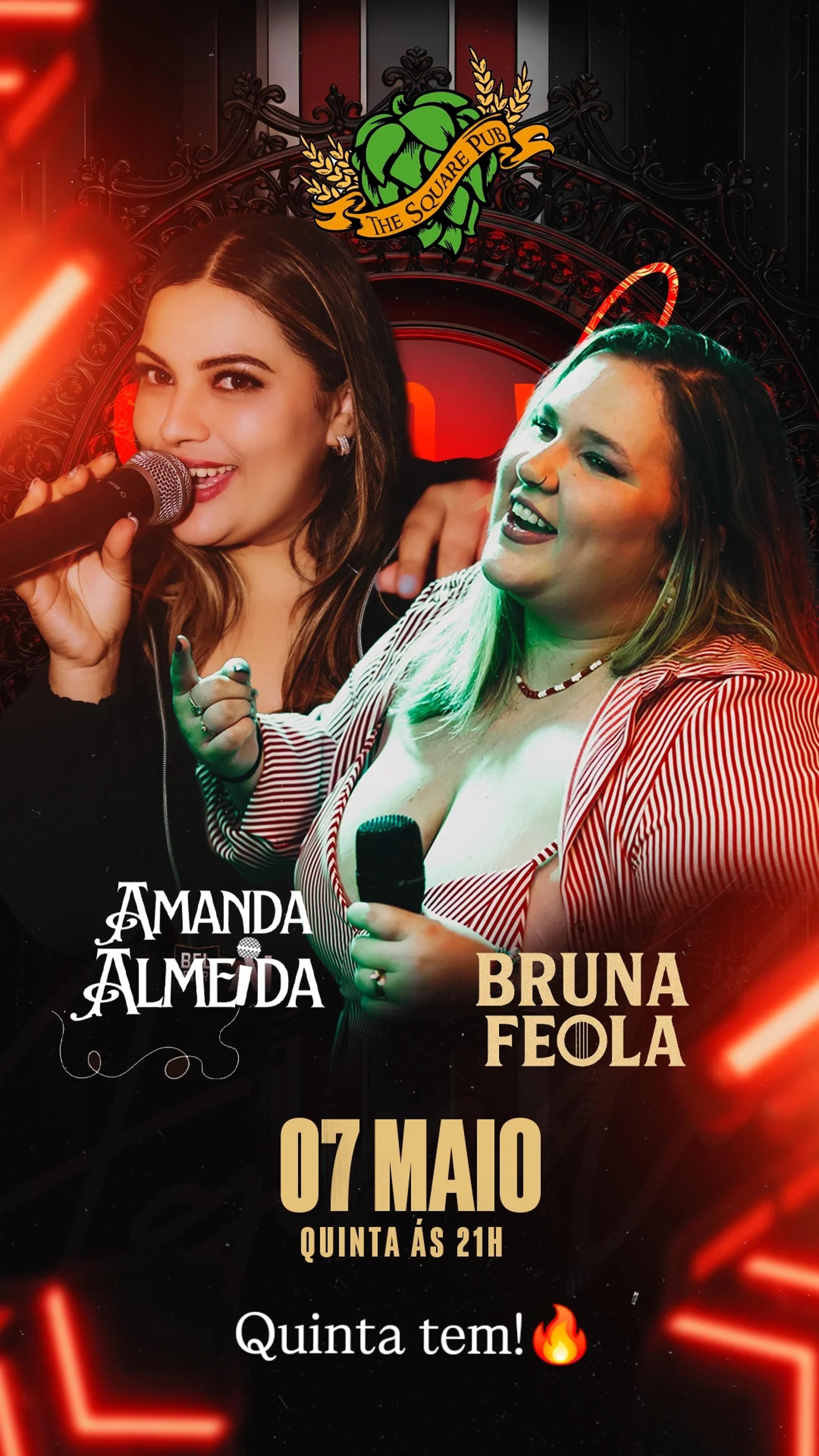 Show com Amanda Almeida e Bruna Feola